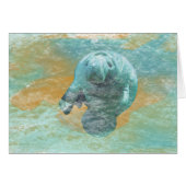 Manatee in Ocean Art (Vorderseite (Horizontal))
