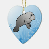 Manatee Keramik Ornament (Links)