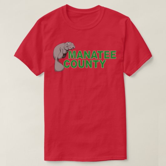 Manatee Landkreis T-Shirt (Design vorne)