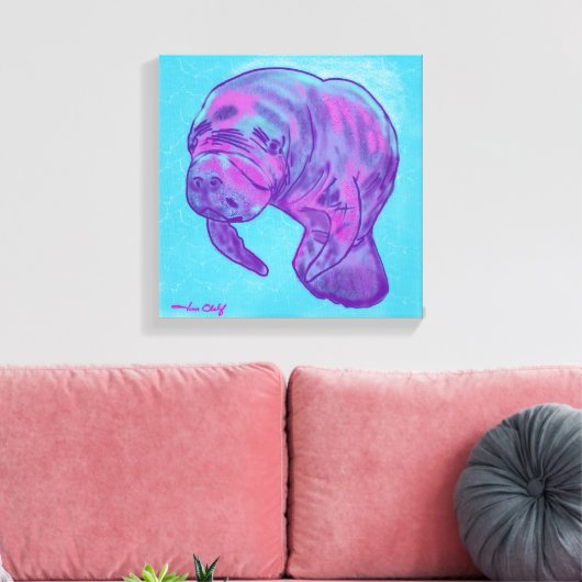 Manatee Leinwanddruck (Insitu (Wohnzimmer))