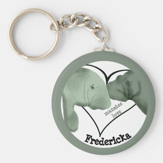 Manatee Liebe Schlüsselanhänger (Vorne)