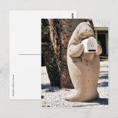 Manatee Mailbox in Florida Foto Postkarte (Vorne/Hinten)