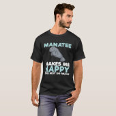 Manatee Makes Me Happy  Sea Animal  Kid T-Shirt (Vorne ganz)