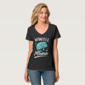 Manatee Mama Meerwasserkühe T-Shirt (Vorderseite Vollansicht)
