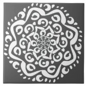 Manatee Mandala Fliese (Vorderseite)