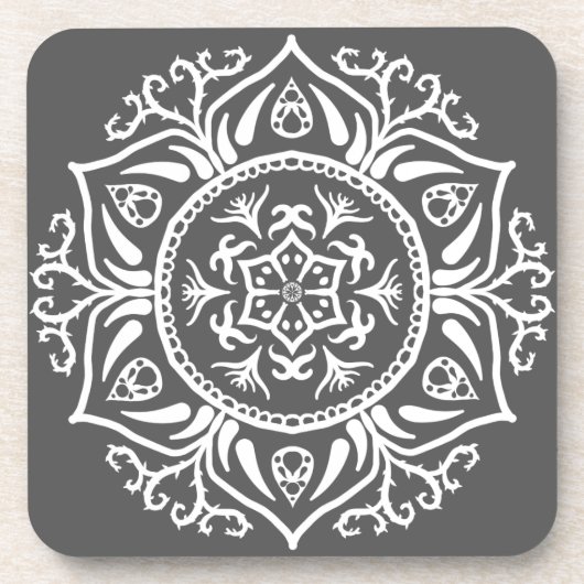 Manatee Mandala Getränkeuntersetzer (Vorderseite)