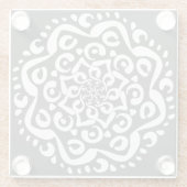 Manatee Mandala Glasuntersetzer (Rückseite)