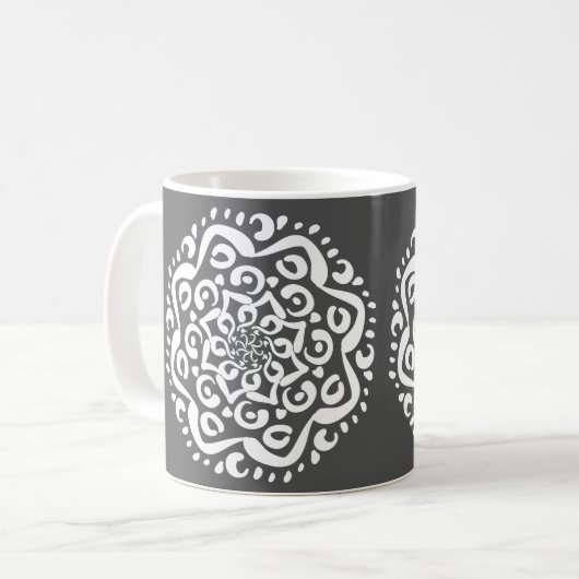 Manatee Mandala Kaffeetasse (Vorderseite Links)