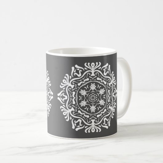 Manatee Mandala Kaffeetasse (VorderseiteRechts)