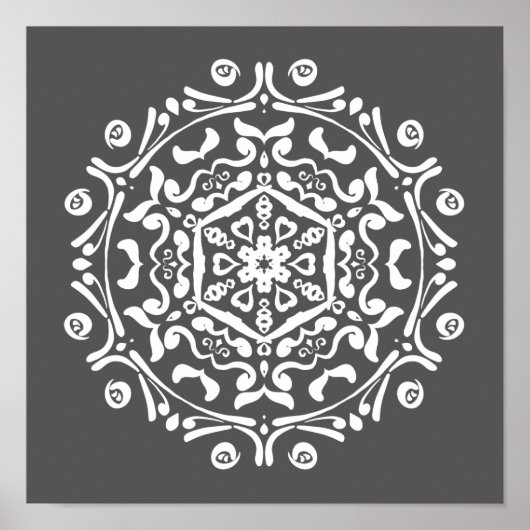 Manatee Mandala Poster (Vorne)
