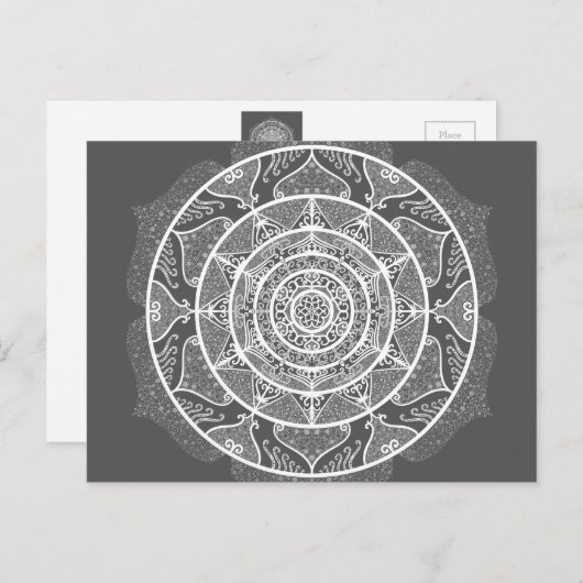 Manatee Mandala Postkarte (Vorne/Hinten)