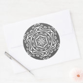 Manatee Mandala Runder Aufkleber (Umschlag)