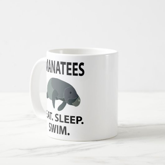 Manatee Marine Wildlife Kaffeetasse (Vorderseite Links)