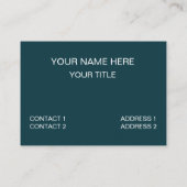 Manatee Marine Wildlife Visitenkarte (Rückseite)