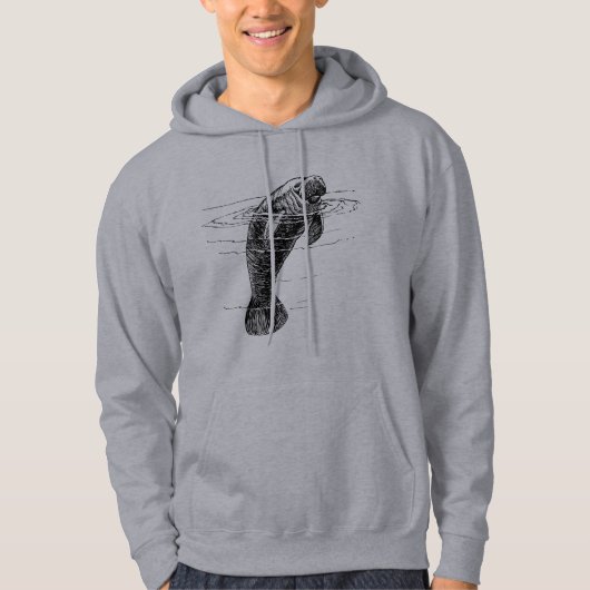 Manatee mens hoodie (Vorderseite)