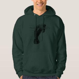 Manatee mens hoodie