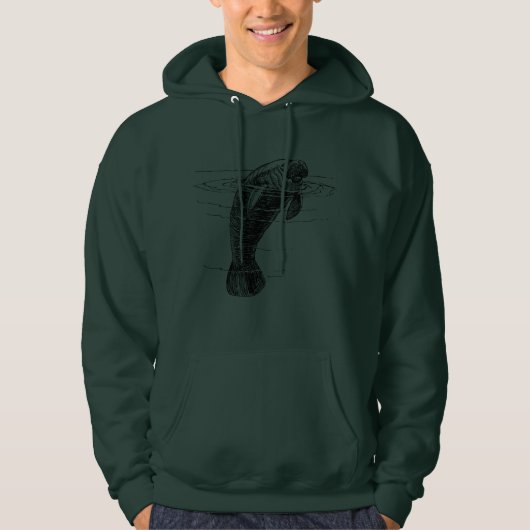 Manatee mens hoodie (Vorderseite)