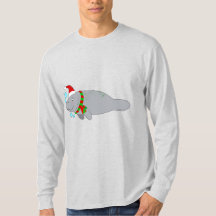 Manatee mit Weihnachtsmannmütze und Scarf