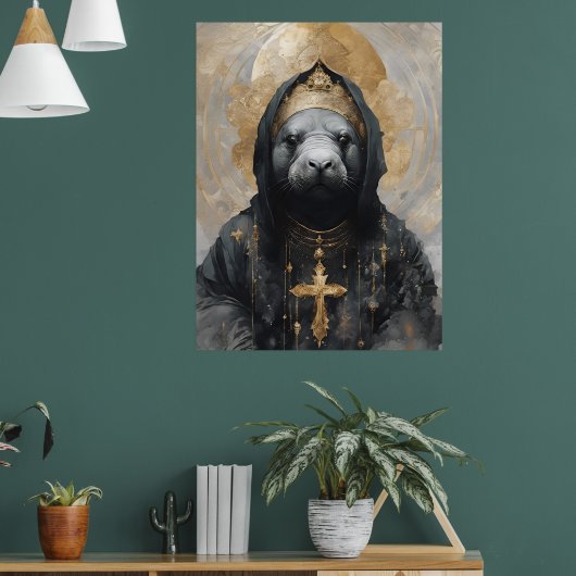 Manatee Nun Poster (Wohnzimmer 1)