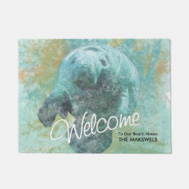 Manatee Painting Beach House Welcome Mat Fußmatte