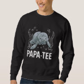 Manatee Papa-T-Shirt Sea Animal Manatee Sweatshirt (Vorderseite)