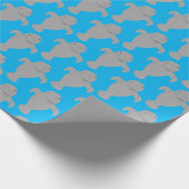 Manatee Pattern Animal Geschenkpapier (Ecke)