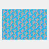 Manatee Pattern Animal Geschenkpapier Set (Vorderseite 2)