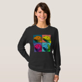 Manatee Pop Illustration Colorful Animal Women T-Shirt (Vorne ganz)