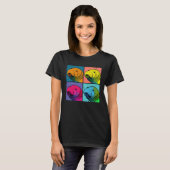 Manatee Pop Illustration Colorful Animal Women T-Shirt (Vorne ganz)