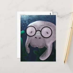 Manatee Postcard Postkarte