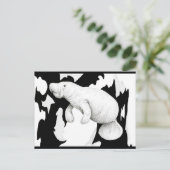 Manatee Postcard Postkarte (Stehend Vorderseite)