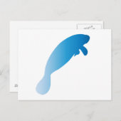 Manatee Postcard Postkarte (Vorne/Hinten)
