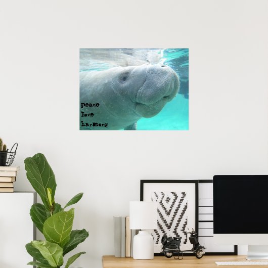 Manatee Poster (Heimbüro)
