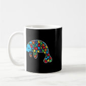 Manatee Puzzle Autismus Bewusstsein Autistische Fr Kaffeetasse (Links)