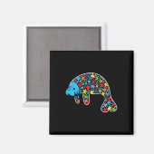 Manatee Puzzle Autismus Bewusstsein Autistische Fr Magnet (Vorderseite/Rückseite)