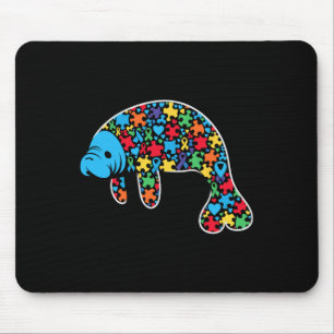 Manatee Puzzle Autismus Bewusstsein Autistische Fr Mousepad