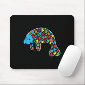 Manatee Puzzle Autismus Bewusstsein Autistische Fr Mousepad (Mit Mouse)