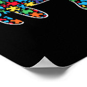 Manatee Puzzle Autismus Bewusstsein Autistische Fr Poster (Ecke)