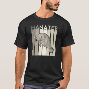 Manatee Retro Vintage Schwimmende Kartoffeln Ozean T-Shirt