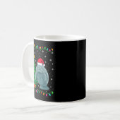 Manatee Santa Hat Men Women Kids Christmas Tree Li Kaffeetasse (Vorderseite Links)