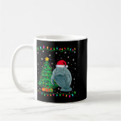 Manatee Santa Hat Men Women Kids Christmas Tree Li Kaffeetasse (Links)