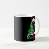 Manatee Santa Hat Xmas Tree Merry Christmas Manate Kaffeetasse (VorderseiteRechts)