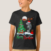 Manatee Santa Hat Xmas Tree Merry Christmas Manate T-Shirt (Vorderseite)