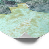 Manatee Sea Cow Art Print Poster (Ecke)