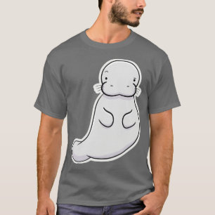 Manatee Sea Cow Niedlich Kawaii Zeichnend T-Shirt