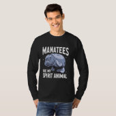 Manatee sind mein Geist Tiermanateure T-Shirt (Vorne ganz)