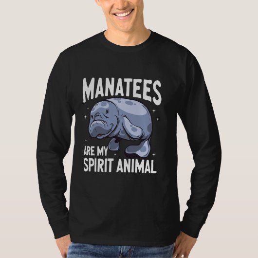 Manatee sind mein Geist Tiermanateure T-Shirt (Vorderseite)