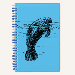 Manatee Spiralnotizbuch Notizblock