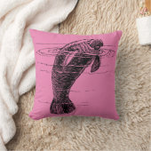 Manatee Throw Pillow Kissen (Decke)