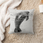 Manatee Throw Pillow Kissen (Decke)